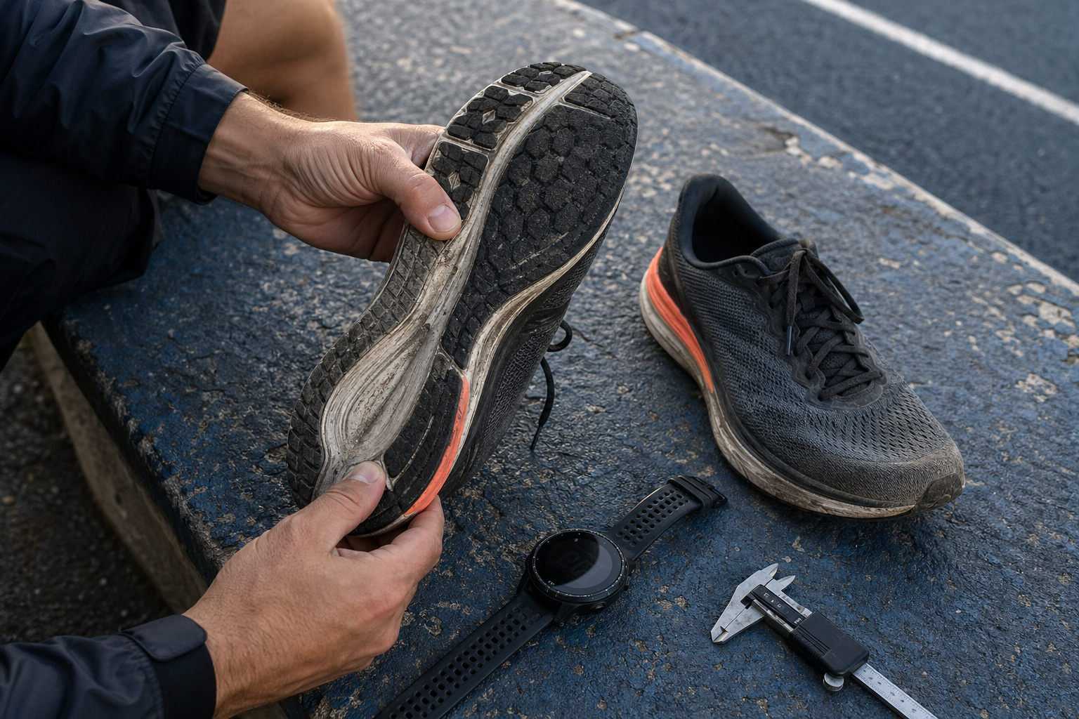 Как проверить беговые кроссовки после 500 км: износ подошвы и срок замены